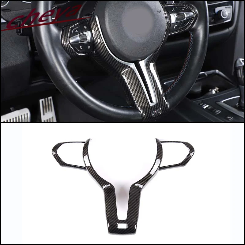 

ABS plastic Carbon Fiber Sports Steering Wheel Cover Decorative Cover for BMW F06 F10 F12 F13 F20 F21 F22 F30 F32 F25 F26