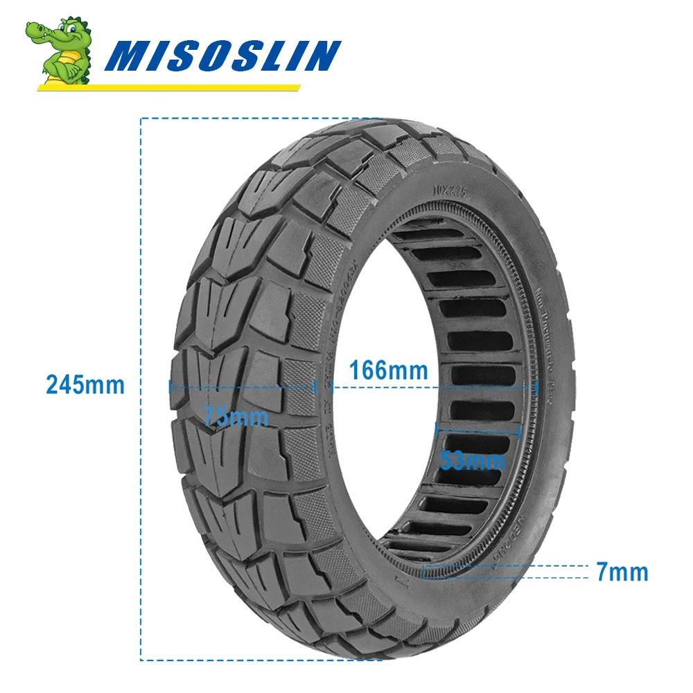 10 Inch 10x2.75 Solid Tire 85/65-6.5 for Speedway 5 Dualtron 3 Electric Scooter Non-Pneumatic Tyre for Kugoo G-Booster G2 Pro