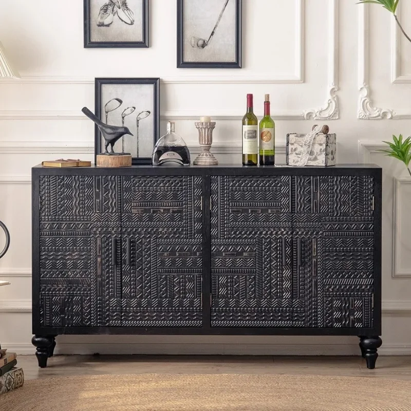 

French retro dining side cabinet, chest , living room locker, entrance , vertical