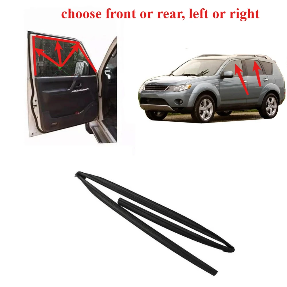 

1 Piece Door Glass Sill Rubber for Outlander Cw 5735A315 2007-2012 Window Mud Trough for Airtrek Protector Weather Seal L or R