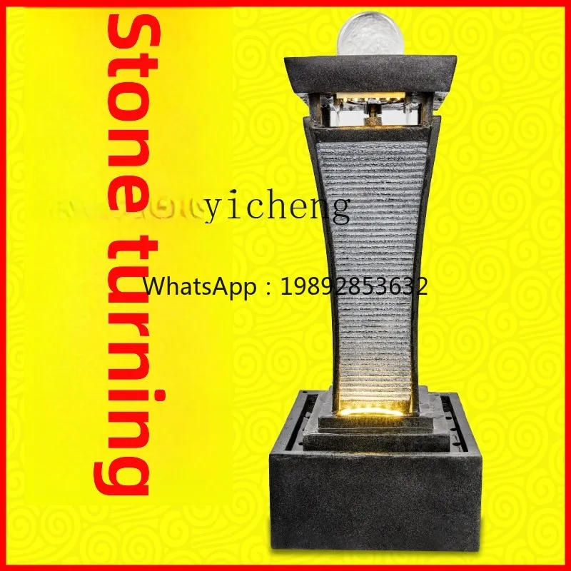 AB  European-style flowing water fountain ornament landing lucky transfer cycle opening housewarming decoration