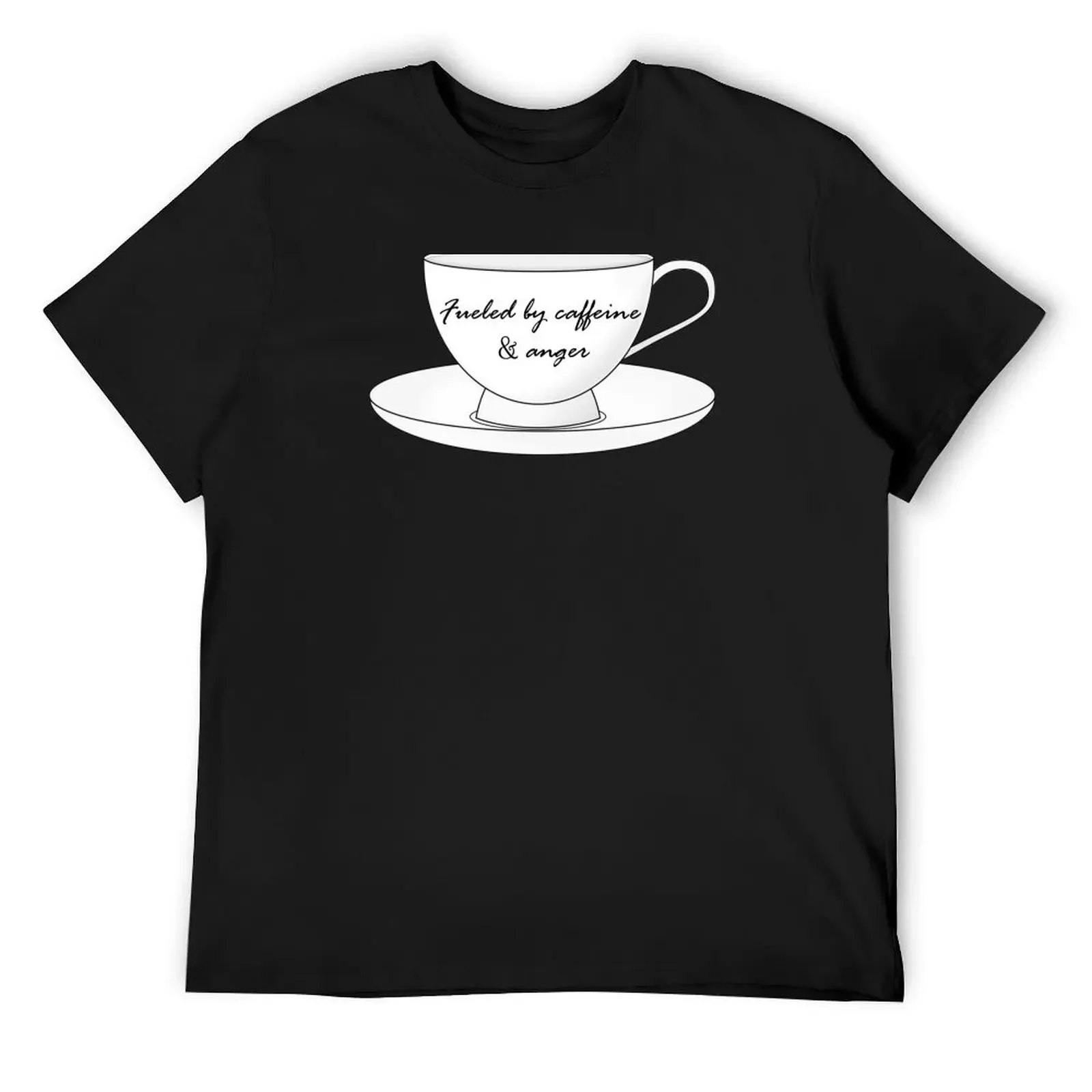 Fueled by Caffeine and Anger T-Shirt tops cute tops mens clothes