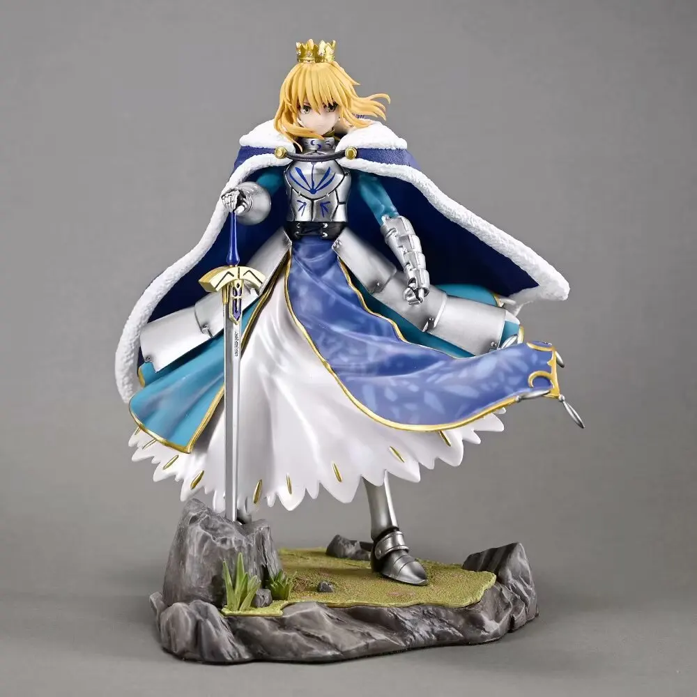 

Anime Fate Stay Night Saber Altria Pendragon PVC Action Figure Collectible Model Doll Toy 27CM