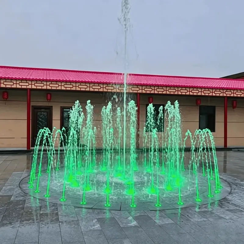 Weather Resistant Stainless Steel Small Musical Water Fountain Custom Built Outdoor Villa Decoration Water Fountain