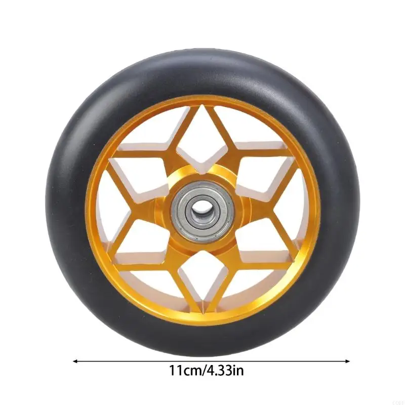 110 -mm -Aluminiumlegiers -Rollerrad mit Lagern Stunt Scooter Ersatzrad Kick -Roller -Zubehör Dauer