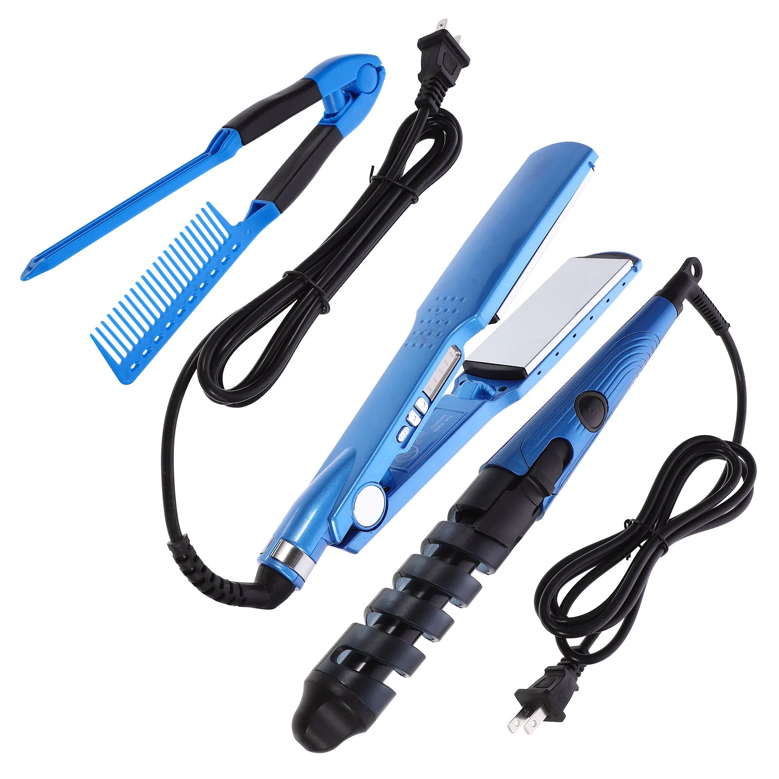 

Straightening Curling Iron Set Curlers for Women Hair Crimper Straightener Wand