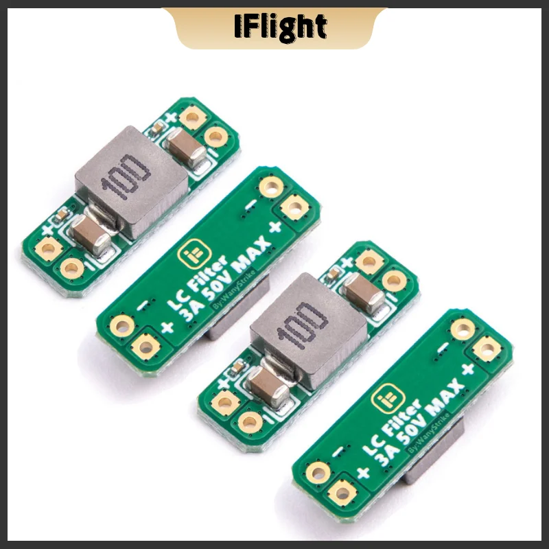 Modulo filtro LC 4 pezzi 3A 5-30V Protezione integrata della polarità inversa Riduce l'effetto delle interferenze radiose per FPV Drone