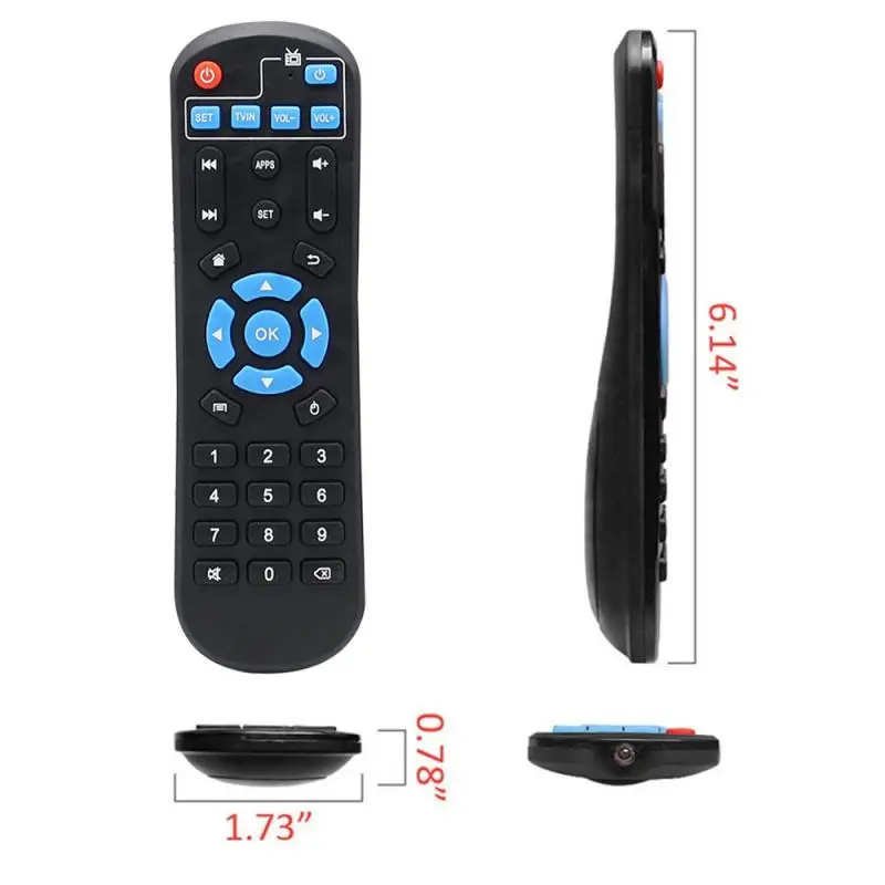 1~10PCS Univeral TV BOX Remote Control Replacement for T95 HK1 MX10 X88 X96 TX6 TX3 MX1 H50 H96 S912 Android STB IR Learning