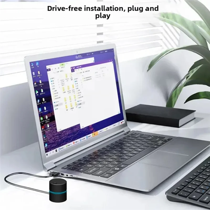 ABSQ-USB Computer Volume Adjustment Knob Multimedia Computer Volume Controller Notebook Desktop Sound Control Switch