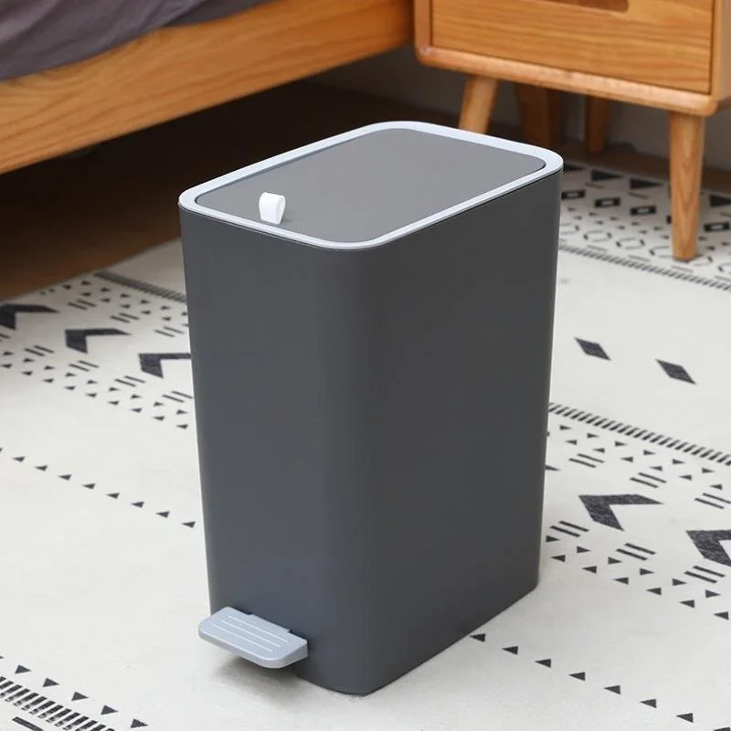 

Large Capacity Foot Pedal Trash Can for Living Room And Bathroom Home Office Use with Lid Floor Standing Sanitary Waste Bin