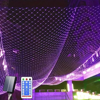 6 מ 'רוחב שמש הוביל רשת רשת אור פיה חיצונית פיות מחרוזת אור חלון וילון חתונה מסיבת חג המולד ליל כל הקדושים