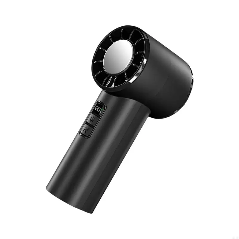 2025 شاشة رقمية USB جديدة قابلة لإعادة شحنها مروحة كهربائية محمولة مع مروحة تبريد محمولة للسرعة القابلة للتعديل للمكتب أو