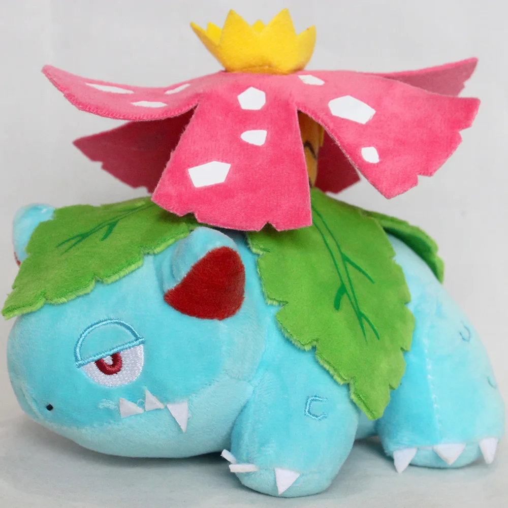 TAKARA TOMY Pokemon Venusaur de Ivysaur de Bulbasaur, juguete de peluche de 7 pulgadas, personaje de Animal de peluche