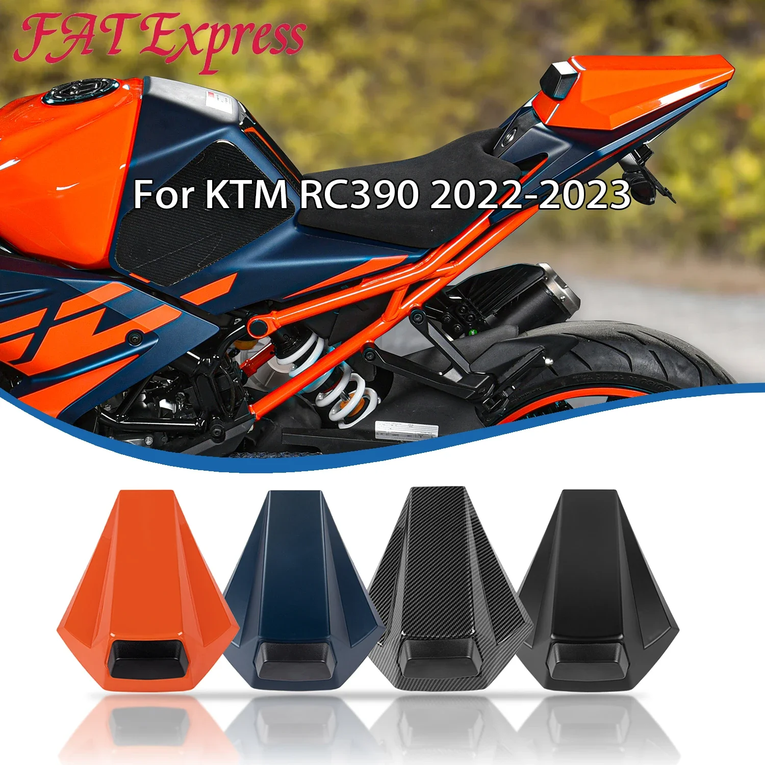 Motorcycle Passenger Pillion Rear Seat Cover Solo Tail Fairing Cowl For KTM RC 125 RC200 RC390 2024 Motorcycles Accessories