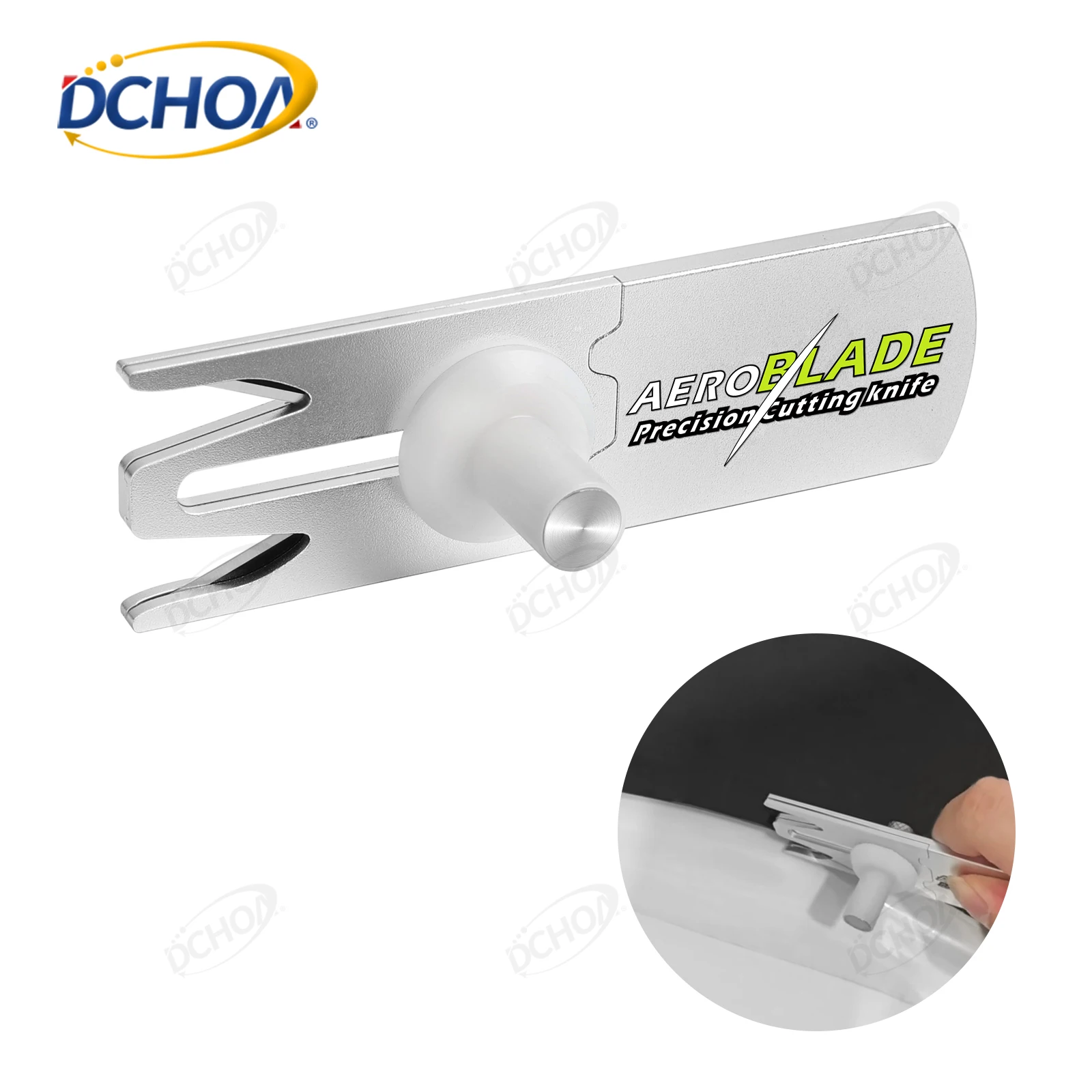 Dual-Blade Micro Precision Car Window Tinting Film Carbon Fiber Vinyl Wrap Paper Edge Trimming Knife Car Tint Film Cutting Tool