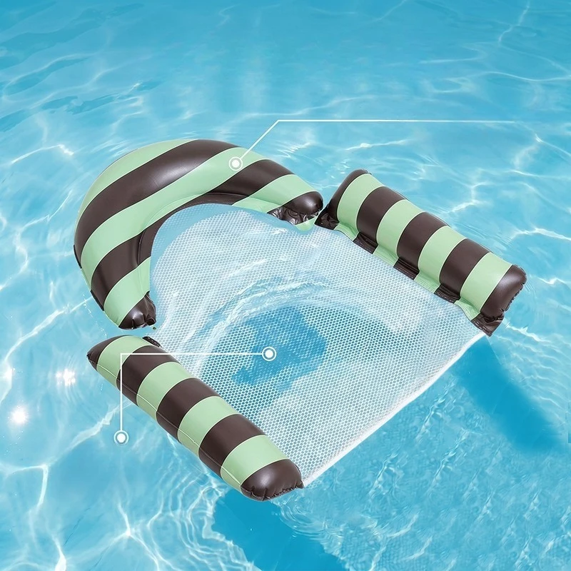 

Three-network Inflatable Seatings Striped Waterborne Inflatable Seatings Hammock Outdoor Furniture Suelos Inflables ZY40CQZJ