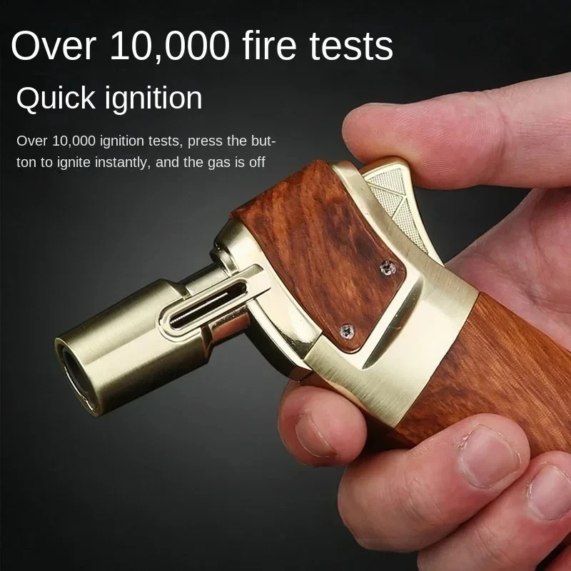 HONEST Nouveau Briquet Gonflable pour Cigares, Cuisine, Barbecue, Cuisson, Soudure, Extérieur, Portable, Résistant aux Hautes Températures, Lance-Flammes