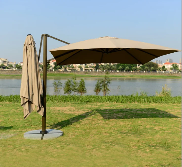 

Green Outdoor Double Sides Large square Rain Umbrella
