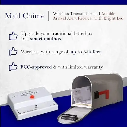 Sensor mounted inside mailbox