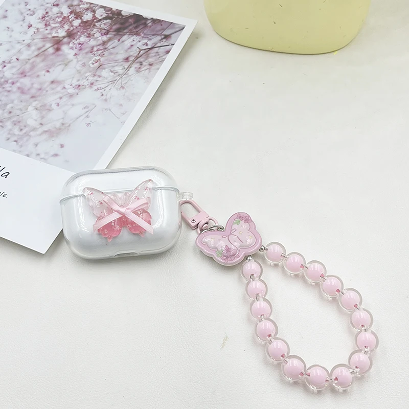 lace Butterfly case For QCY Crossky C30/C30S T20 HT03 HT07 T17 T8/T8s/T8pro Case For QCY T20 Silicone earphone Cover