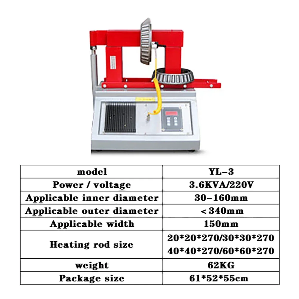 Bearing Induction Heater YL-3 3.6KVA For Bearing Removel And Fitting