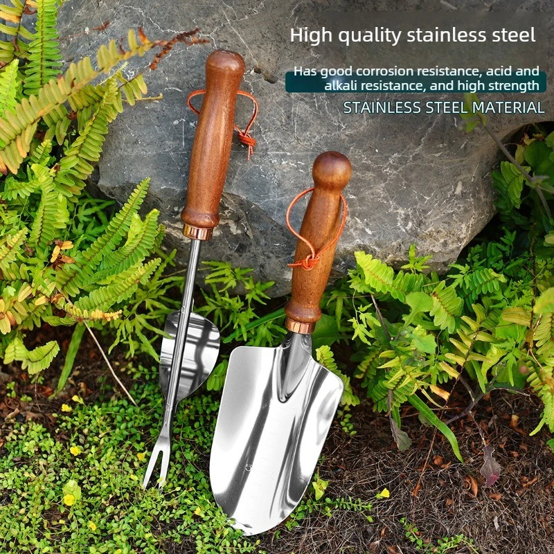 Gardening Tool Garden Shovel Planting Flowers Weeding Stainless Steel Household Small Shovel Gardening Bonsai Shovel