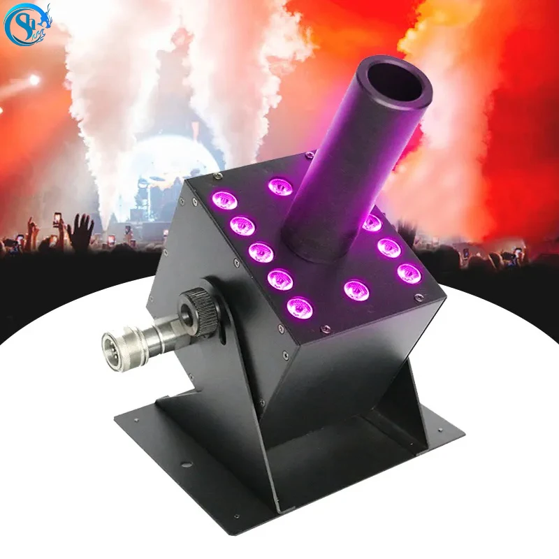 

Professional Equipment Full Color Led Co2 Jet Fog Machine By DMX512 For DJ Disco Stage Effect Wedding