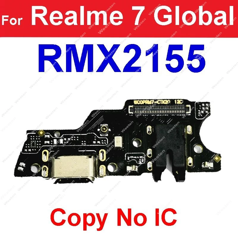 USB Charger Board Dock For Realme 7 7i 7 Pro Global 5G USB Charging Jack Port Connector Board Replacement Repair Parts