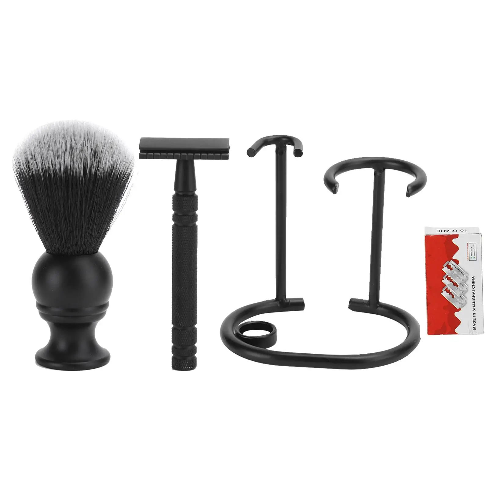 Men's Hair Shaving Set with Brush & Stand - Ideal for salon Professionals and Adults