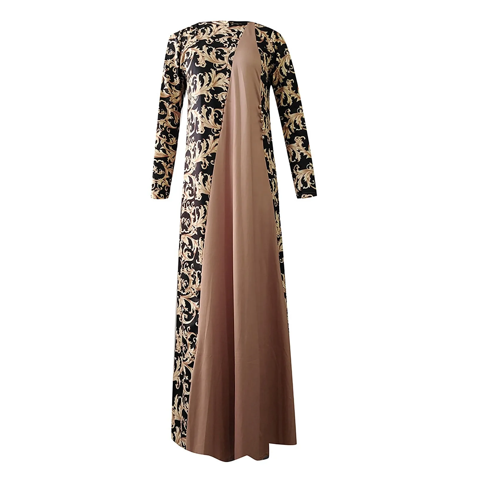 Abayas muçulmanas impressas para mulheres, robe modesto de Dubai, roupas islâmicas, vestidos longos elegantes de Turquia, verão