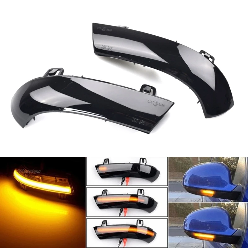 

1Pair Car Flowing LED Dynamic Side Marker Lamp Waterproof LED Sequential Blinker Turn Signal Light Indicators Lamp for MK5
