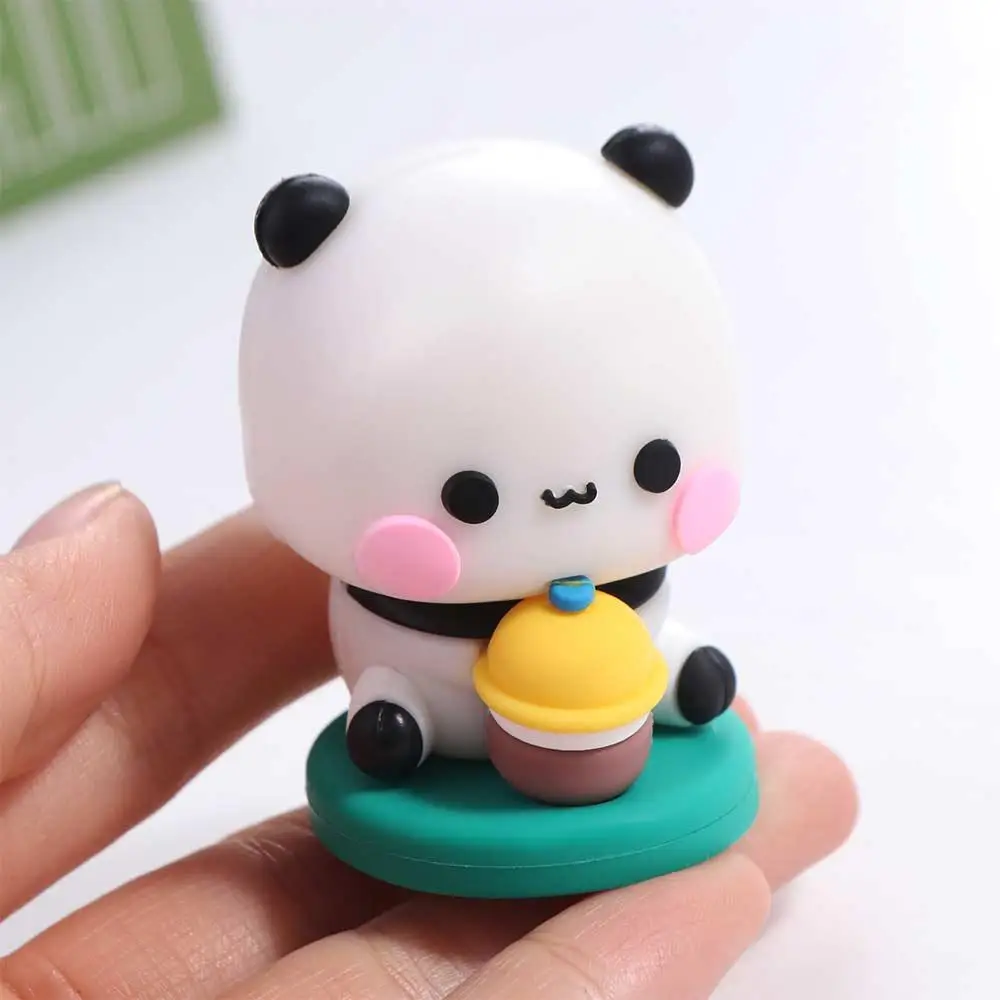 Anime Figure Bubu Dudu Panda Bear Figure Panda Bear Bubu Figurine Model Doll Cartoon Collectible Bear Toy Figurines