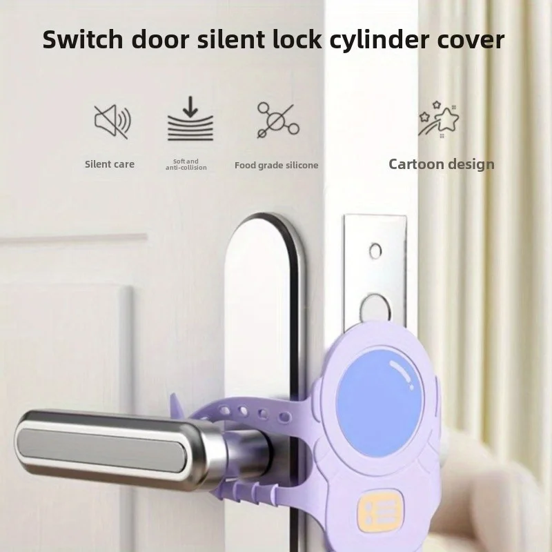 Door Silencer Door Latch Cover Quiet Close Pads to Reduce Slamming Noise for Baby Nursery Cushion to Prevent Door from Slamming
