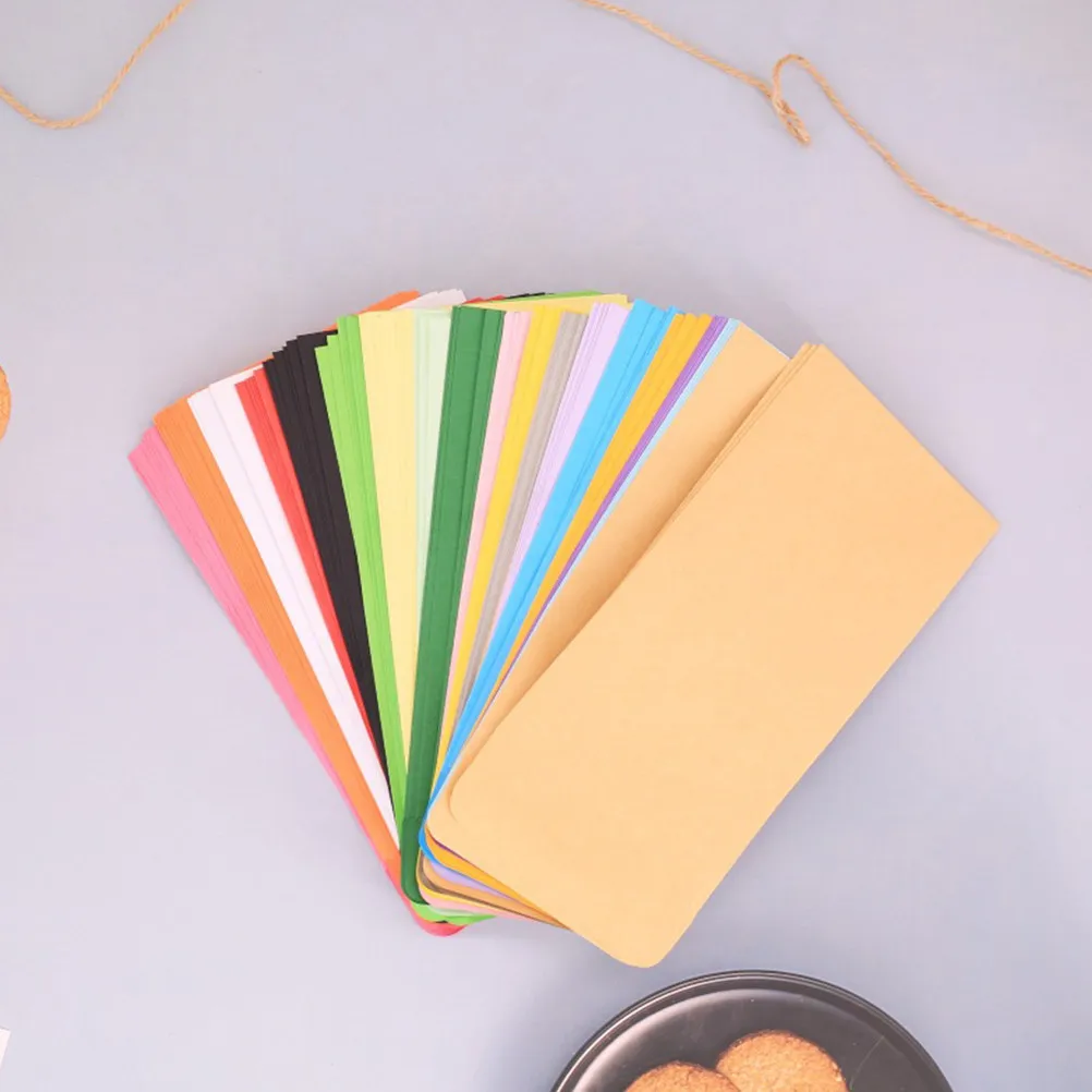 50Pcs Budget Cash Envelopes for Money Organization Savings Challenge Paper Envelopes for Tips Coins Bills Checks Jewelry Hair
