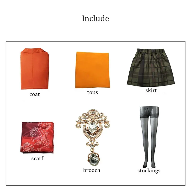 AIAI 2025Game Evil 4 Ashley Graham Cosplay Costume Wig Women Jacket Dress Sweaters Outfits Halloween Carnival Party Suit