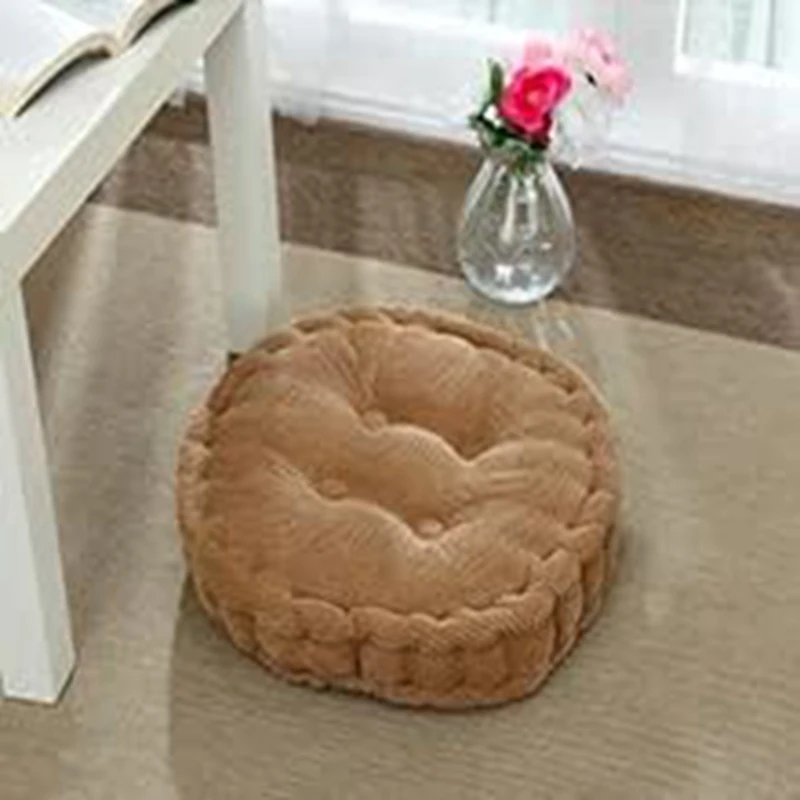 Inyahome Thicken Round Square Floor Seat Cushions Tatami Mat Pad Ottoman Poufs Thicken Soft Meditation Pad Pillows For Reading