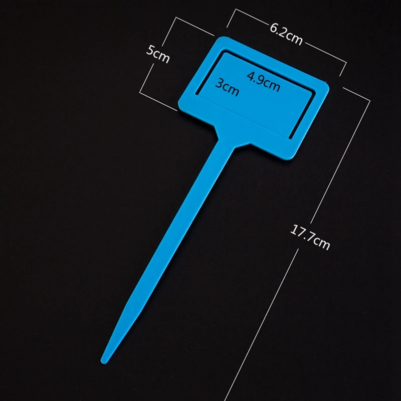 Field-Shaped 100Pcs Plastic Gardening Labels Succulent Labels Potted Plant Labels