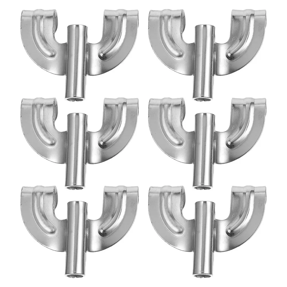 

6pcs Drum Claw Hooks Zinc Alloy Durable Lightweight Bass Drum Mount Hook Replacement Grab Clip Accessories French Metal