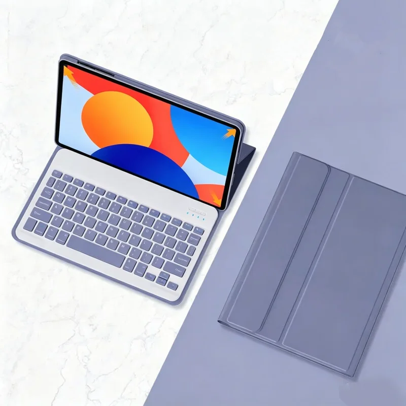 For Xiaomi Redmi Pad SE 8.7 inch 2024 Tablet Case Slim PU Leather Flip Stand Protective Cover For Redmi Pad SE 8.7 Teclado