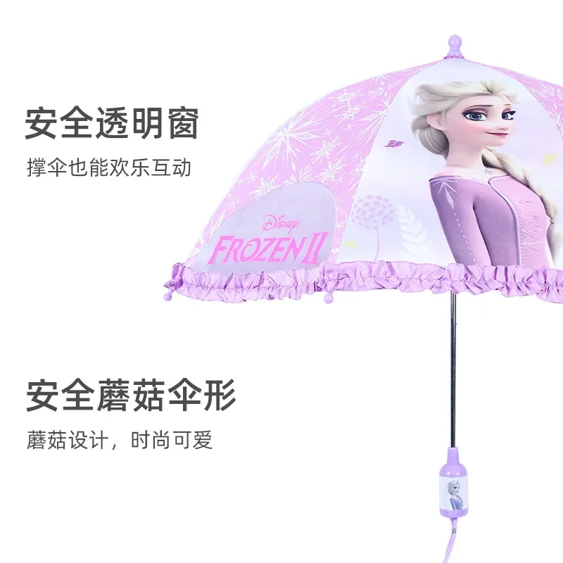 MINISO Disney Children's Ear Umbrella Transparent Window Fashion Hand Cartoon Animated Minnie Mickey Umbrella Baby Umbrella