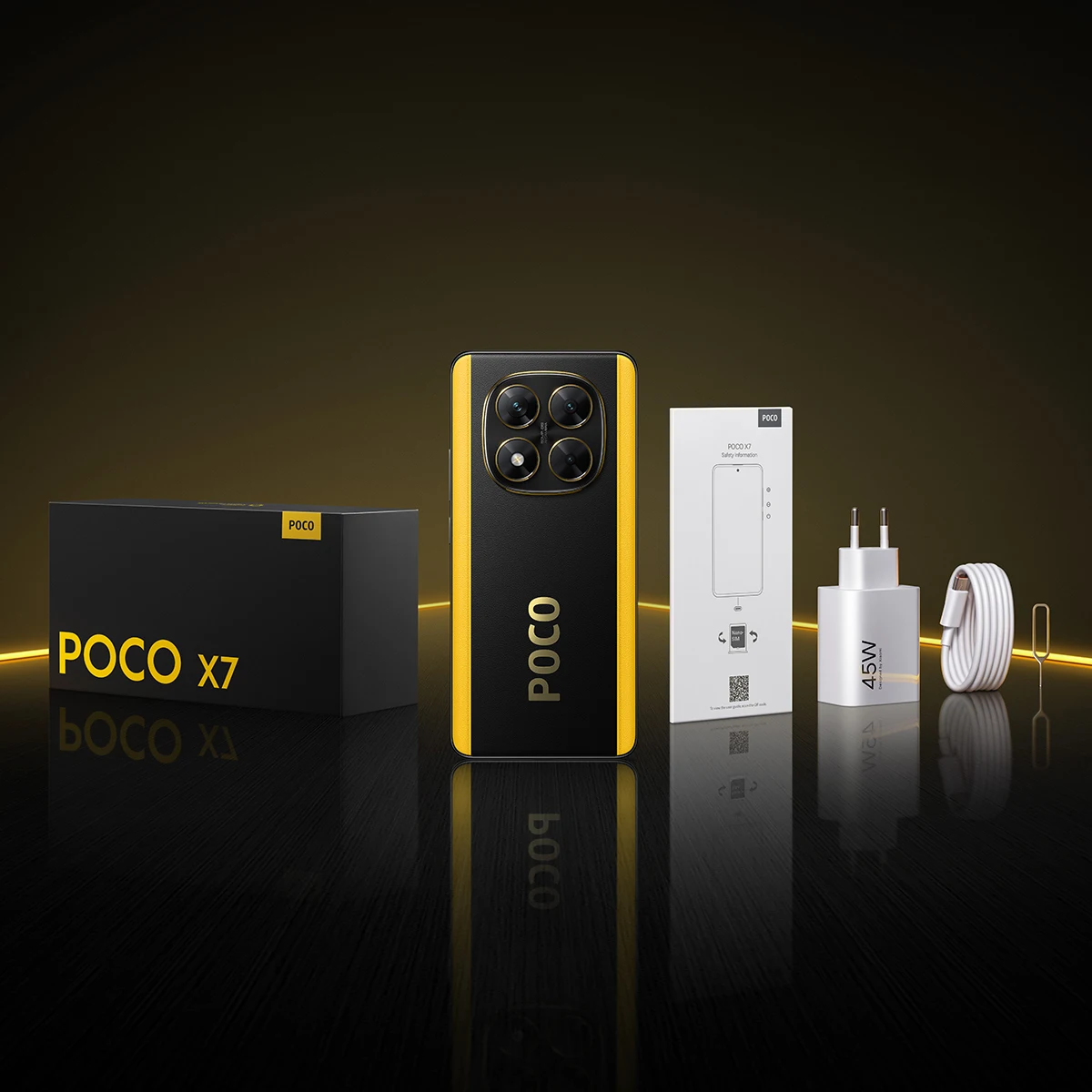 POCO X7 نسخة Global Telephono Mozvil Dimensione 7300-Ultra 6,67 "1,5 K Pantalla منحنى 45W NFC تحميل IP68 هاتف ذكي