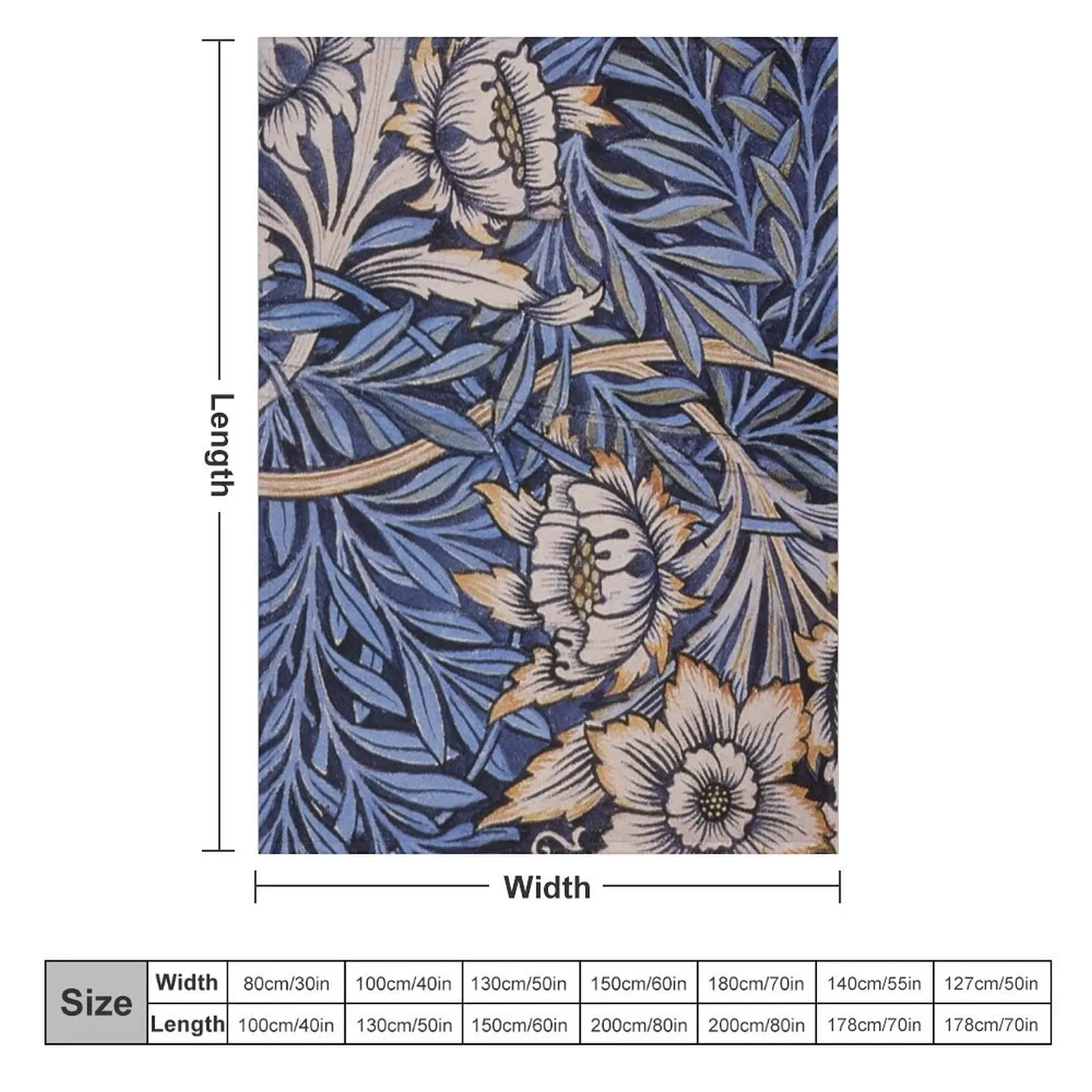 Original Tulip and Willow by WM Throw Blanket Luxury St Thermal decorative Sofas Blankets