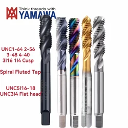 Japanese YAMAWA Spiral Fluted Tap UNC 1-64 2-56 3-48 4-40 5-40 6-32 8-32 3I16 10-24 12-24 1I4 5I16 3I8 Machine Screw Thread Taps