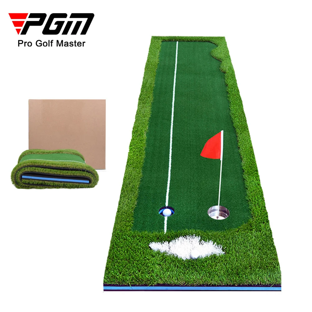 Pgm Golf Putting Mat Putter Trainer Indoor Putting Practice Green Exercise Gl001