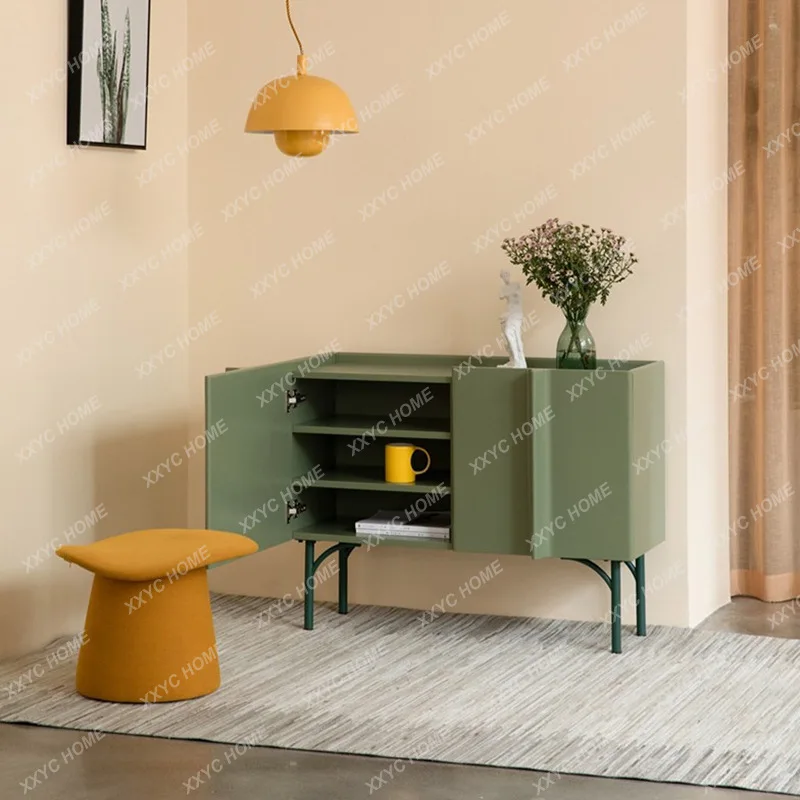 

Современный минималистичный пристенный шкафчик для прихожей S1saa в стиле интернет-селебрити, лакированный, для хранения чая и мелочей.