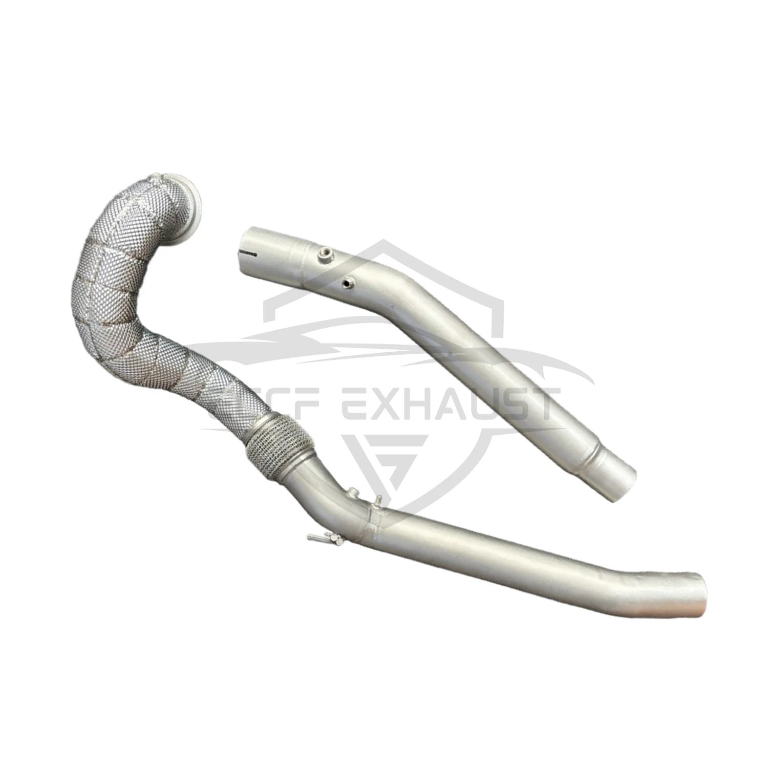 

Stainless steel Downpipe With Heat Shield For VW Tiguan 2.0 Exhaust Sound High Flow Performance Upgrade