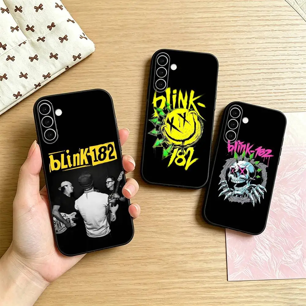 Punk B-Blink-182 Band Phone Case For Samsung Galaxy A73,A72,A71,A70,A53,A52,A51,Others Soft Black Cover