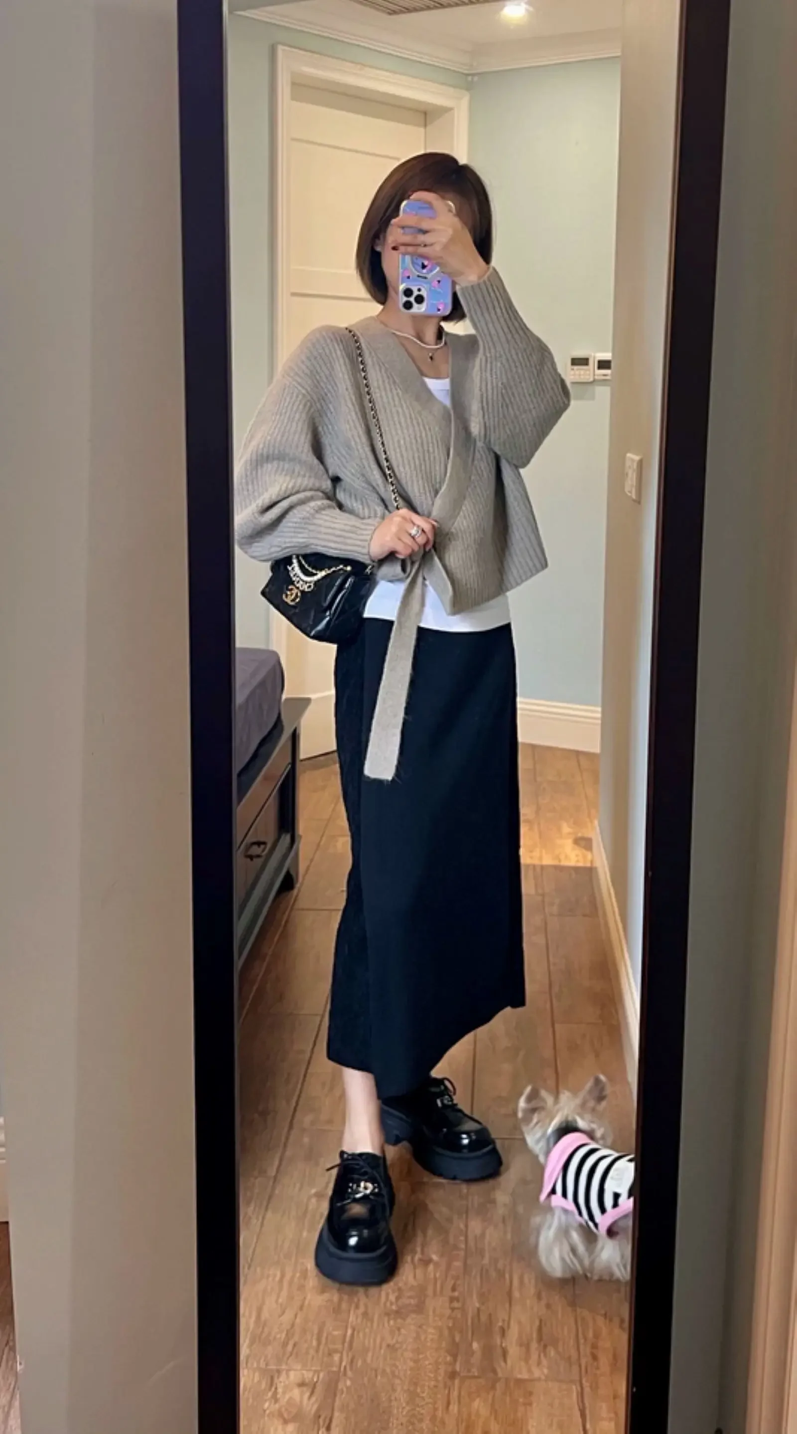 XIMIAN APPAREL 2026 YAZHIMEI cos mod spring new style of Women's casual Standard beige wrap cardigan