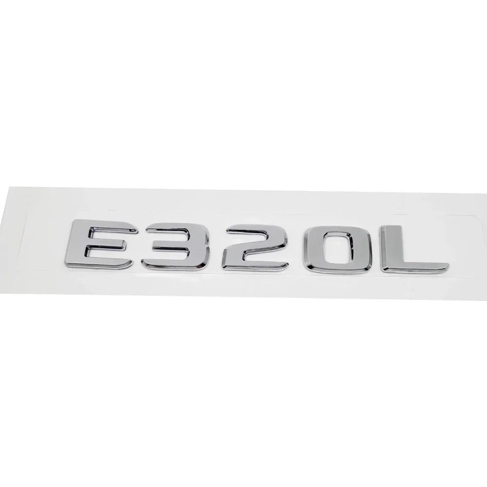 ABS البلاستيك E300 E320 E320L الجذع الخلفي شارة الشعار شعار ملصق لمرسيدس بنز E الفئة W207 W210 W211 W212 W213