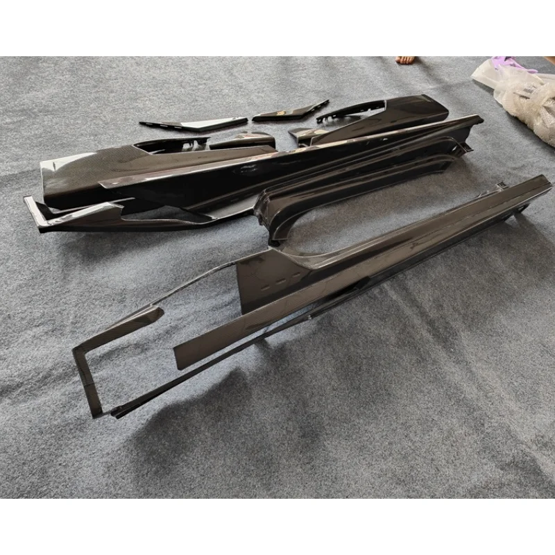 

Новый комплект боковой юбки из настоящего углеродного волокна для Lamborghini Huracan LP580 LP610 M, модификация стиля с использовательным комплектом кузова